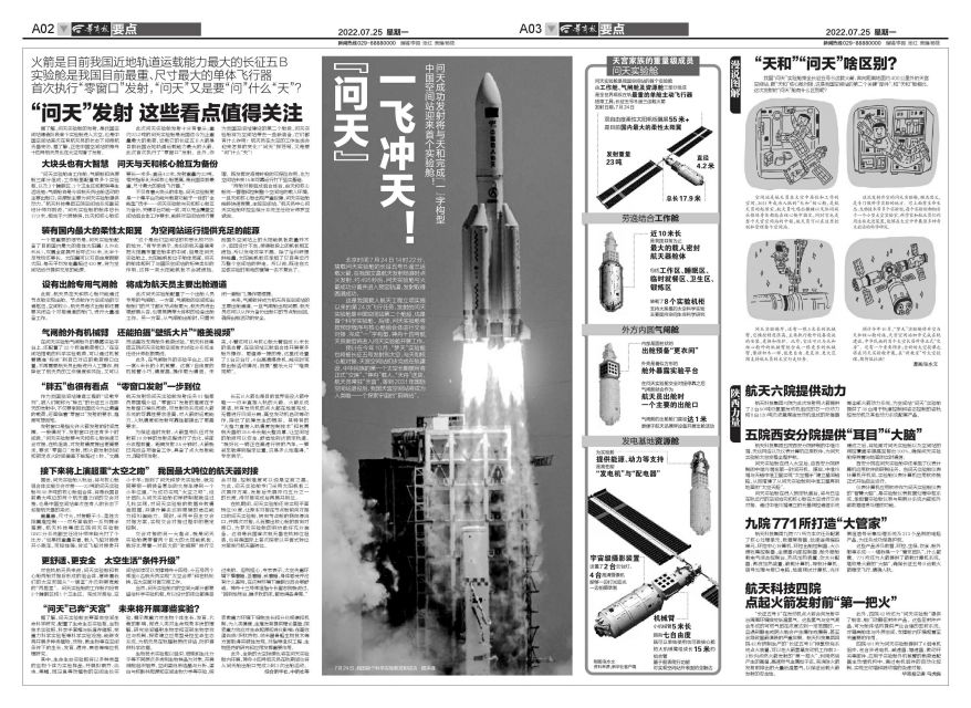 问天实验舱成功发射升空回放,问天成功对接空间站