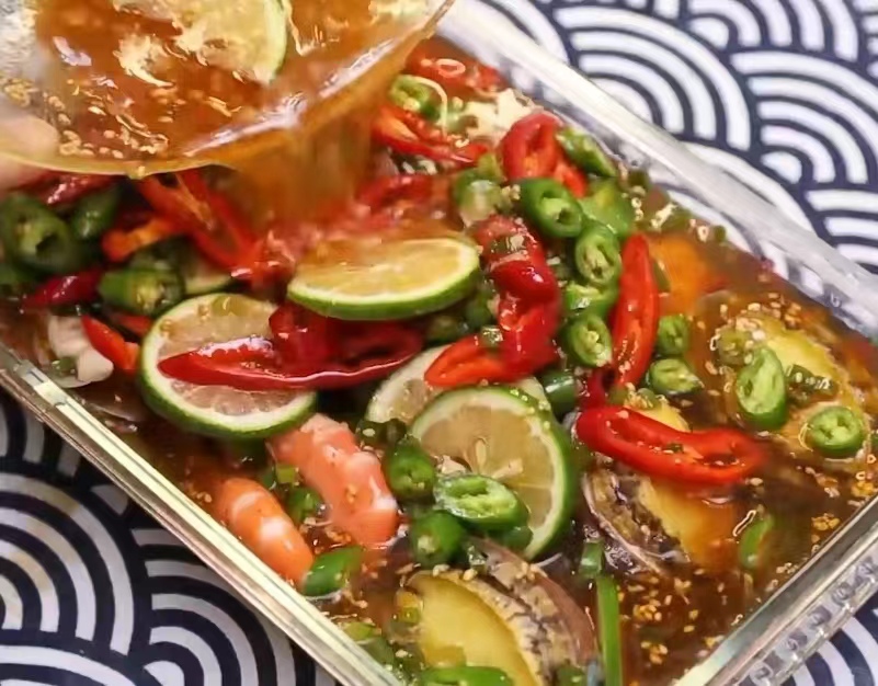 最简单的捞汁海鲜做法,海鲜捞汁怎么做好吃又简单