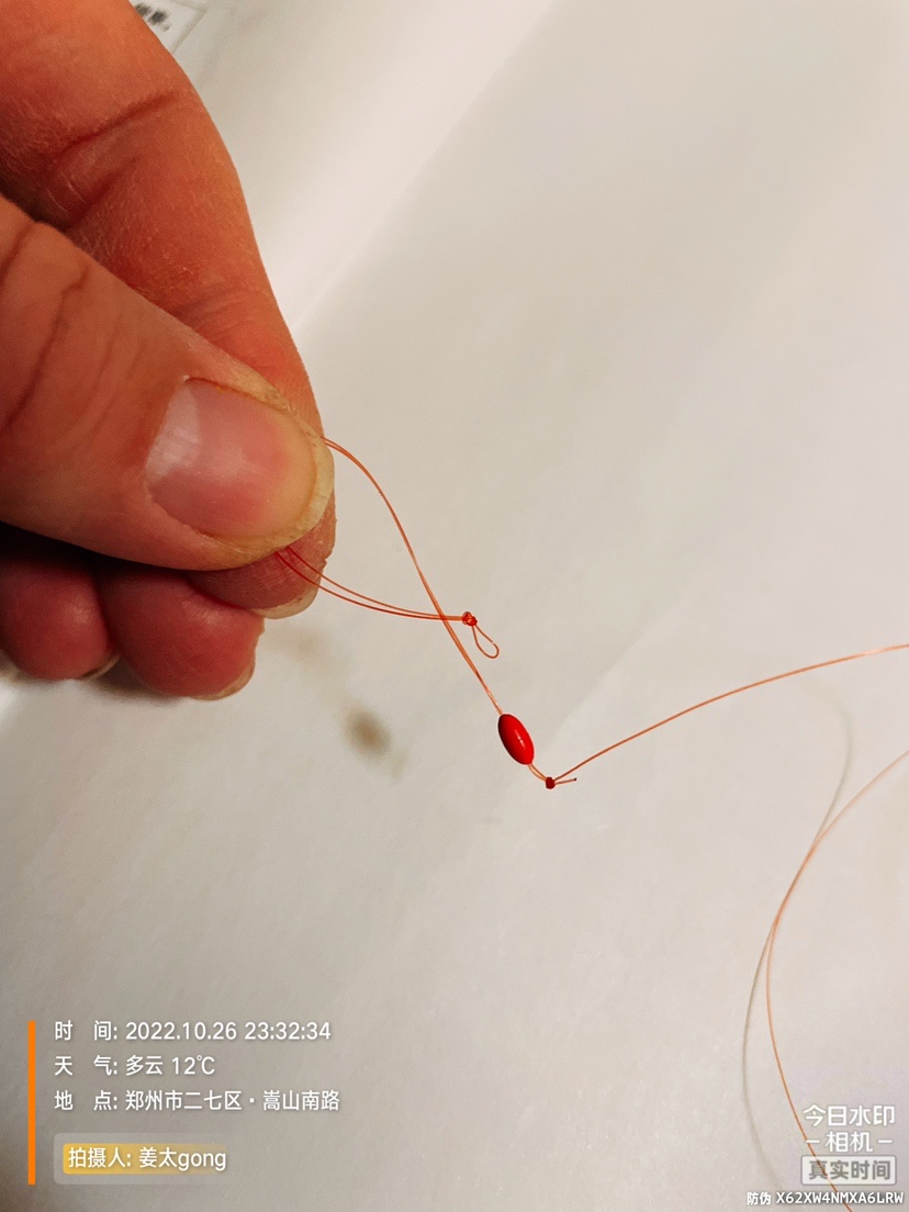 钓鱼主线不打结绑法,钓鱼主线连接竿子的绑法