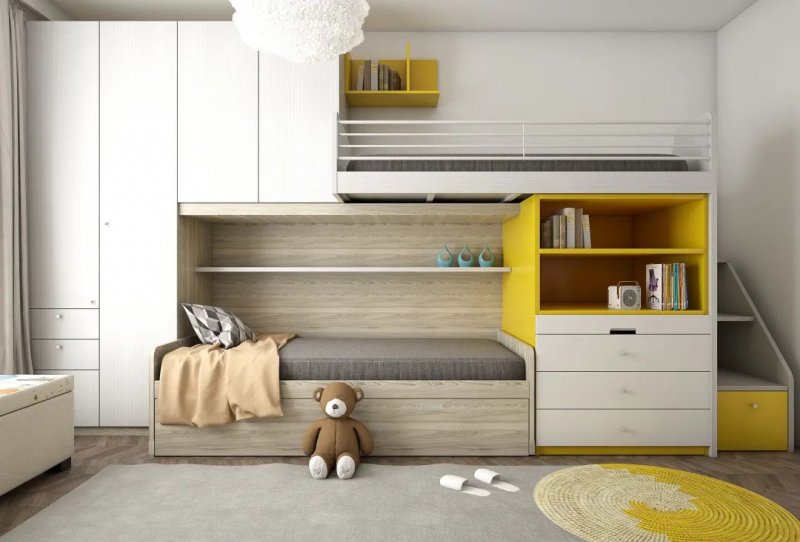 有上下床的儿童房灯光设计,儿童房灯光设计不当易伤眼