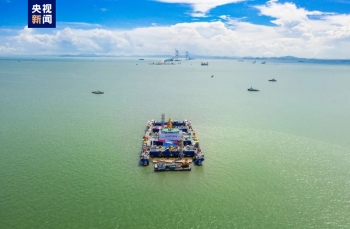 “海底长城”历时五年合龙,海底长城合龙在望