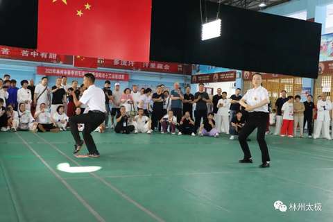 30人陈式太极拳展演,林州市陈氏太极拳