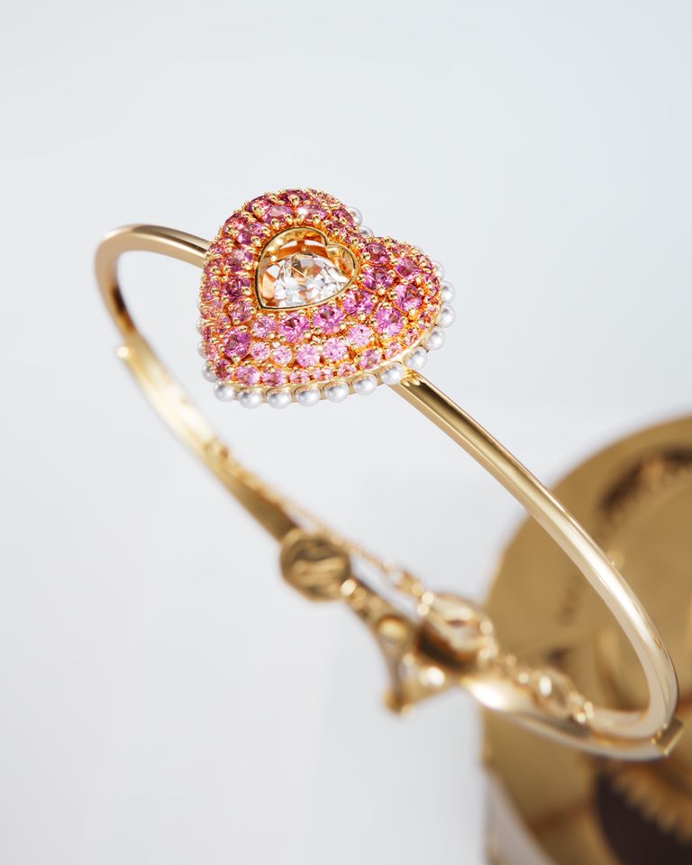 施华洛世奇925七夕情人节,施华洛世奇情人节跳动的心蓝色